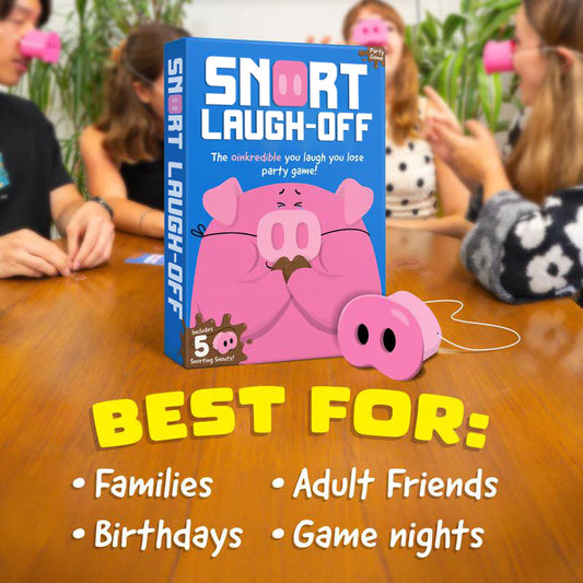 Family Games for Kids and Adults | 150 Challenge Cards, 5 Pig Snouts & Mud Tokens | Funny Games for Friend & Family, 4-8 Players, Ages 8+