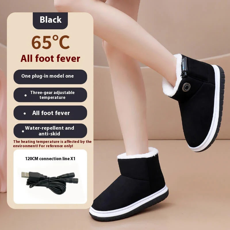 Electric Heating Boots – USB Heated Cotton Shoes