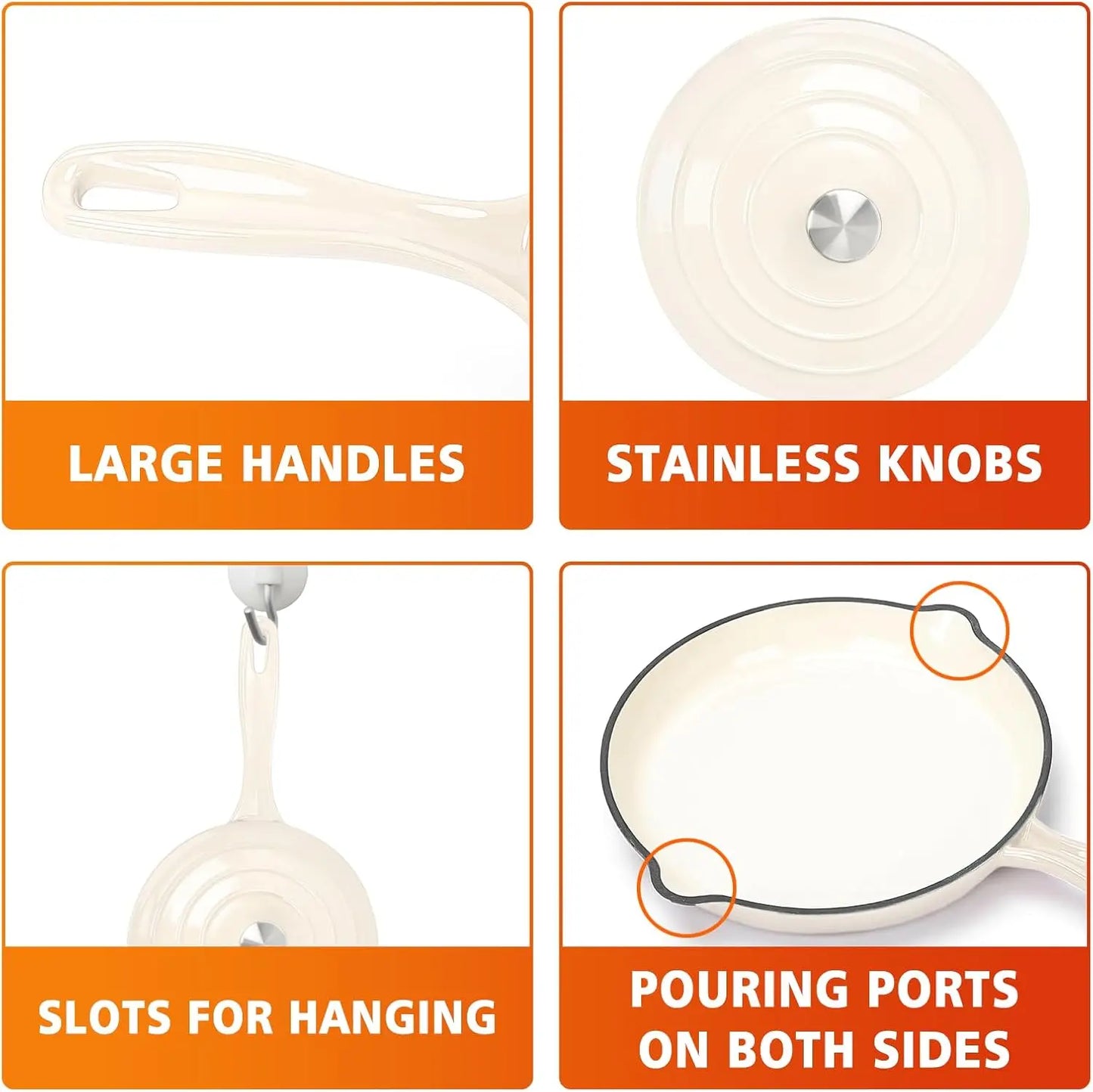 7-Piece Enameled Cast Iron Cookware Set