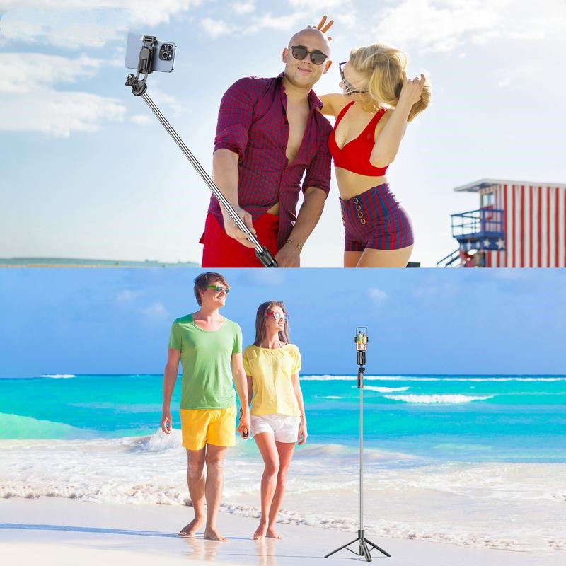 Automatic Face-Tracking Tripod with 360-Degree Rotation and Mounting Bracket