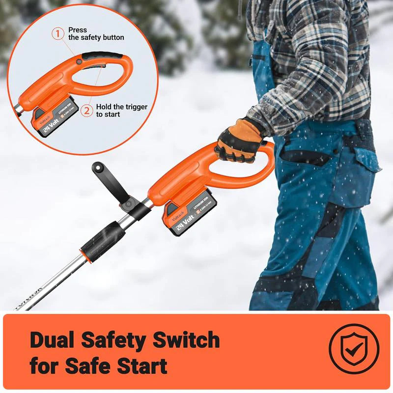 Cordless snow shovels