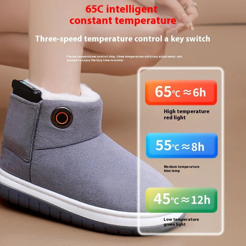 Electric Heating Boots – USB Heated Cotton Shoes